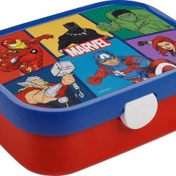 Mepal Brotdose Campus Marvel Avengers, Inkl. Bento-Einsatz & Snackgabel