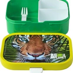 Mepal Brotdose Campus Planet Tiger, Inkl. Bento-Einsatz & Snackgabel -Yeaz Geschäft mepal brotdose campus planet tiger inkl bento einsatz and snackgabel 2