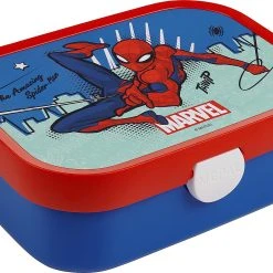 Mepal Brotdose Campus Spider-Man, Inkl. Bento-Einsatz & Snackgabel