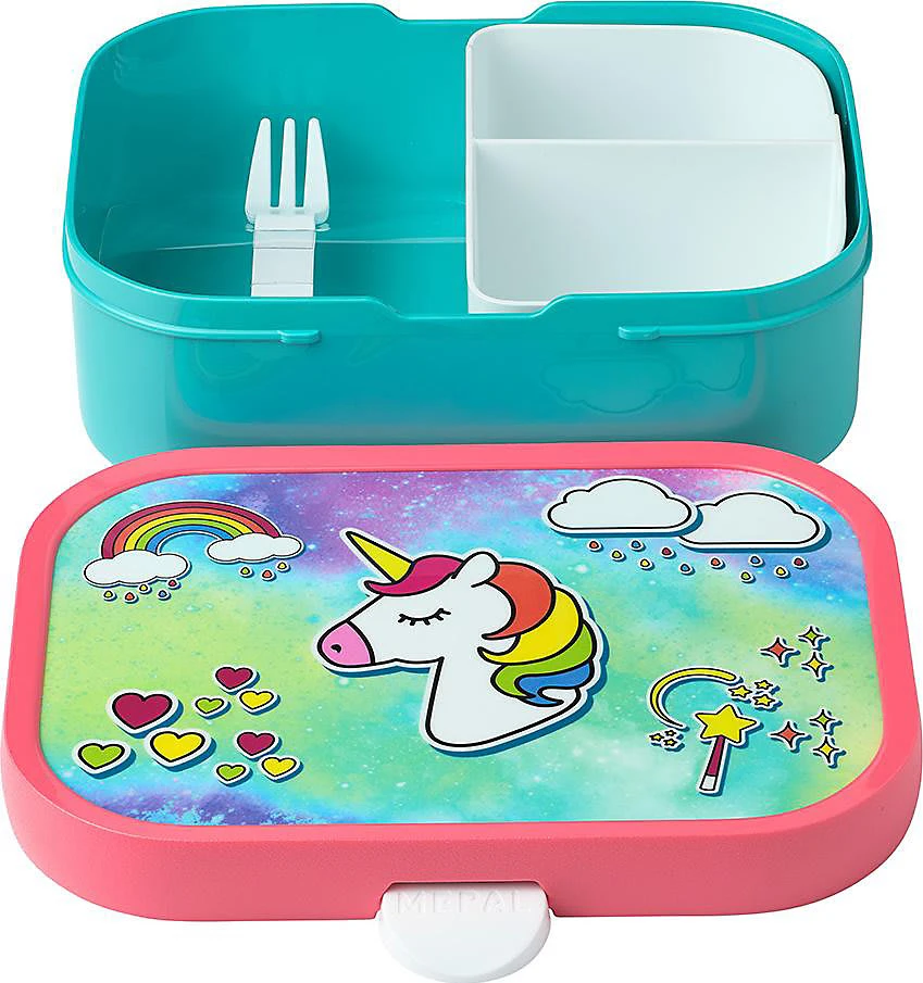 Mepal Brotdose Campus Unicorn, Inkl. Bento-Einsatz & Snackgabel 3 Mepal Brotdose Campus Unicorn, Inkl. Bento-Einsatz & Snackgabel – Bild 3