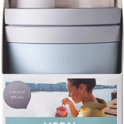Mepal Lunchpot Ellipse Nordic Blue, 500 Ml & 200 Ml -Yeaz Geschäft mepal lunchpot ellipse nordic blue 500 ml and 200 ml 1