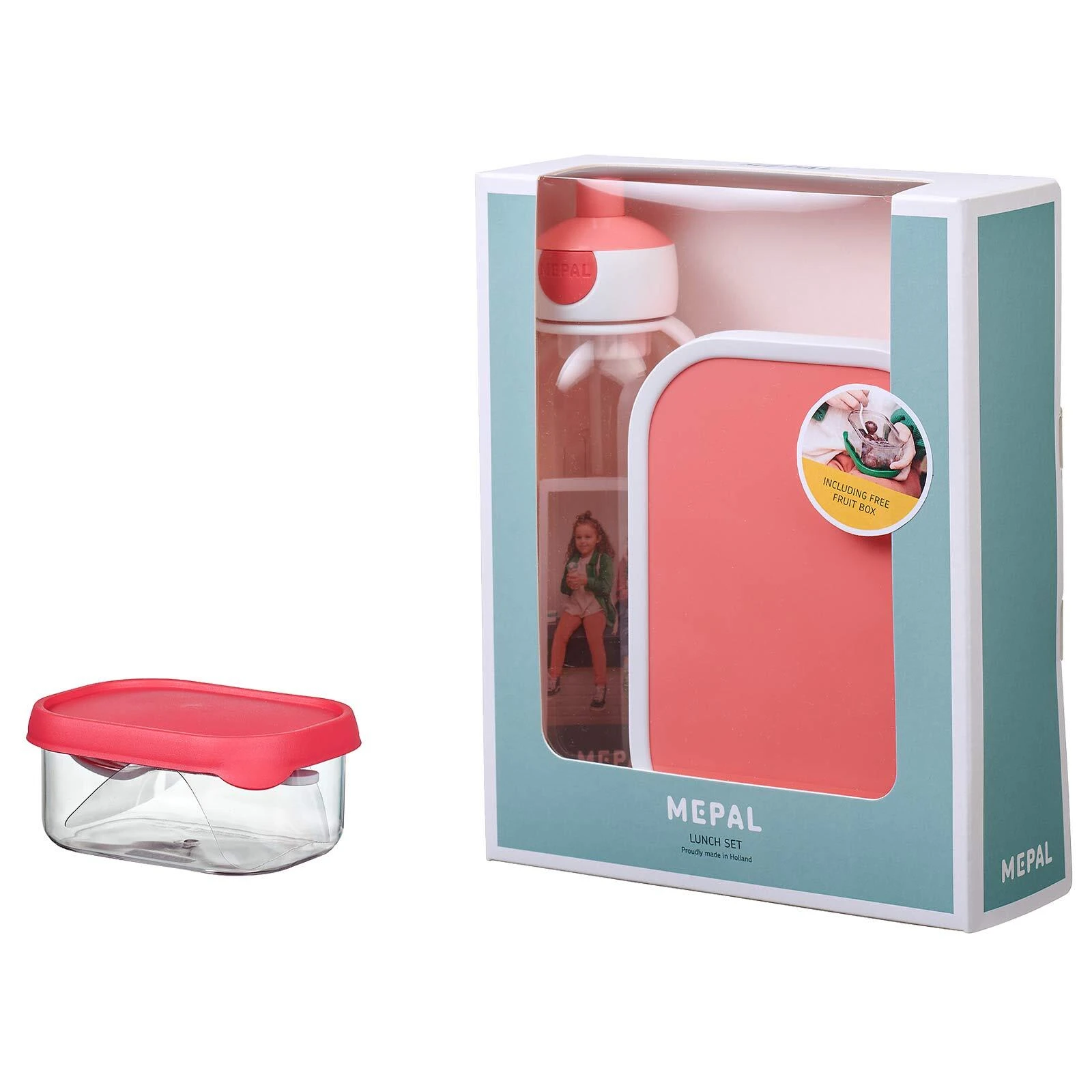 Mepal Promotion-Set Mit Wasserflasche Pop-Up Pink Campus In Pink 1 Mepal Promotion-Set Mit Wasserflasche Pop-Up Pink Campus In Pink