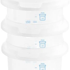 Miniland Aufbewahrungsbehälter Hermisized, 250 Ml, Azurblau, 4-tlg. -Yeaz Geschäft miniland aufbewahrungsbehalter hermisized 250 ml azurblau 4 tlg 3