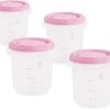 Miniland Aufbewahrungsbehälter Hermisized, 250 Ml, Rosa, 4-tlg.
