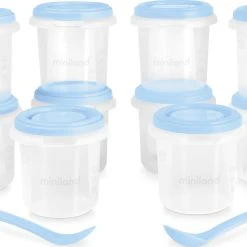 Miniland Aufbewahrungsbehälter-Set 10, 12-tlg., Azure