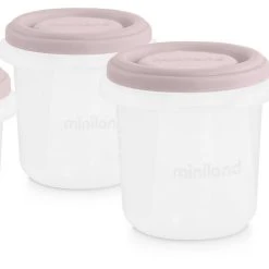 Miniland Aufbewahrungsbehälter-Set 4, Blush