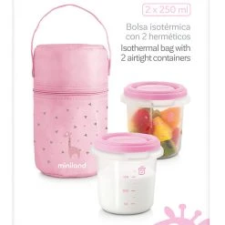 Miniland Isoliertasche Inkl. 2 Aufbewahrungsbehälter Hermisized, 250 Ml, Rosa,... -Yeaz Geschäft miniland isoliertasche inkl 2 aufbewahrungsbehalter hermisized 250 ml rosa 5