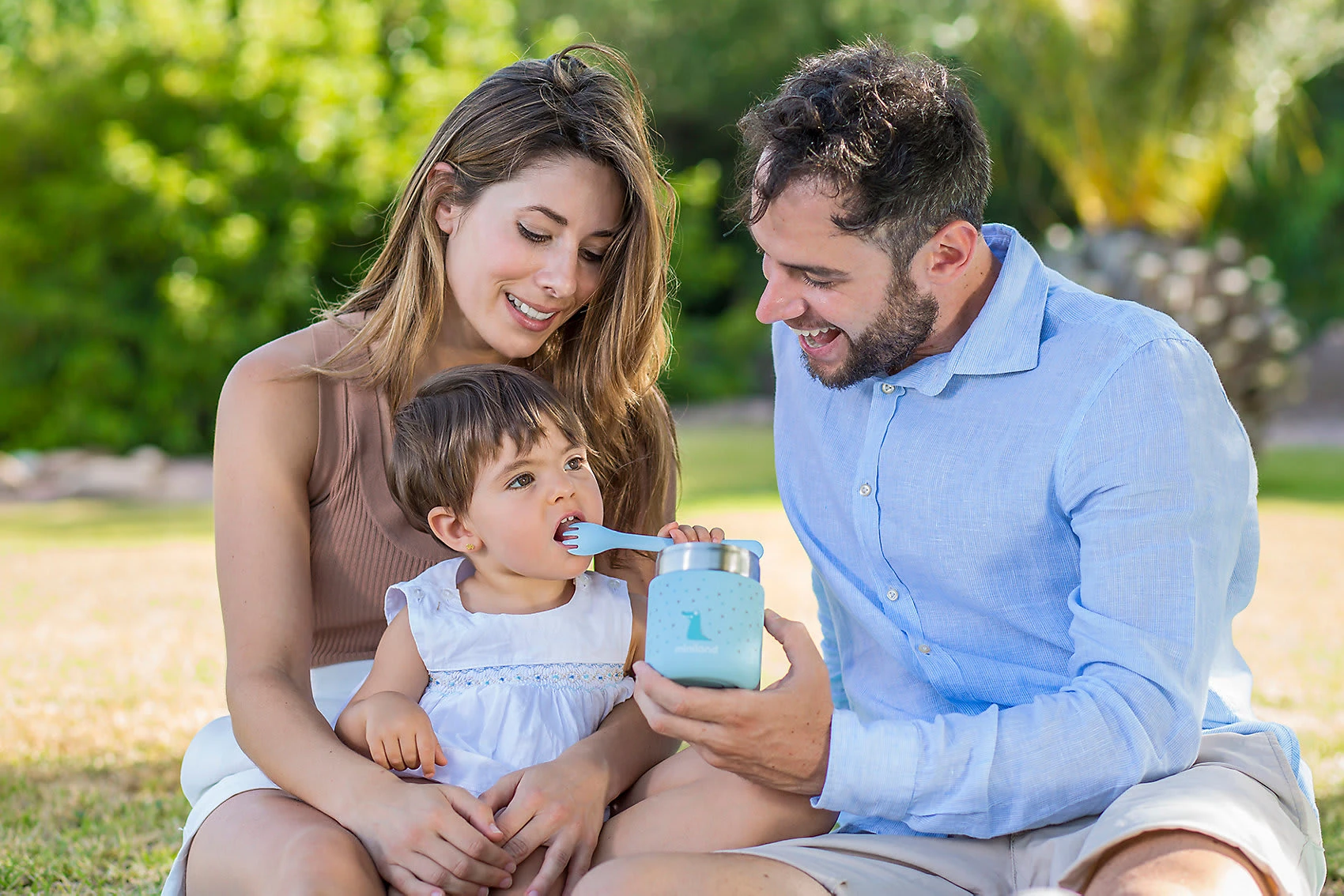 Miniland Thermobehälter Silky Thermo Food, 280 Ml, Azurblau 2 Miniland Thermobehälter Silky Thermo Food, 280 Ml, Azurblau – Bild 2