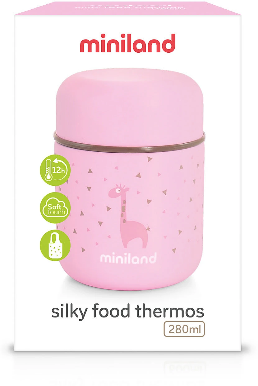 Miniland Thermobehälter Silky Thermo Food, 280 Ml, Rosa 4 Miniland Thermobehälter Silky Thermo Food, 280 Ml, Rosa – Bild 4