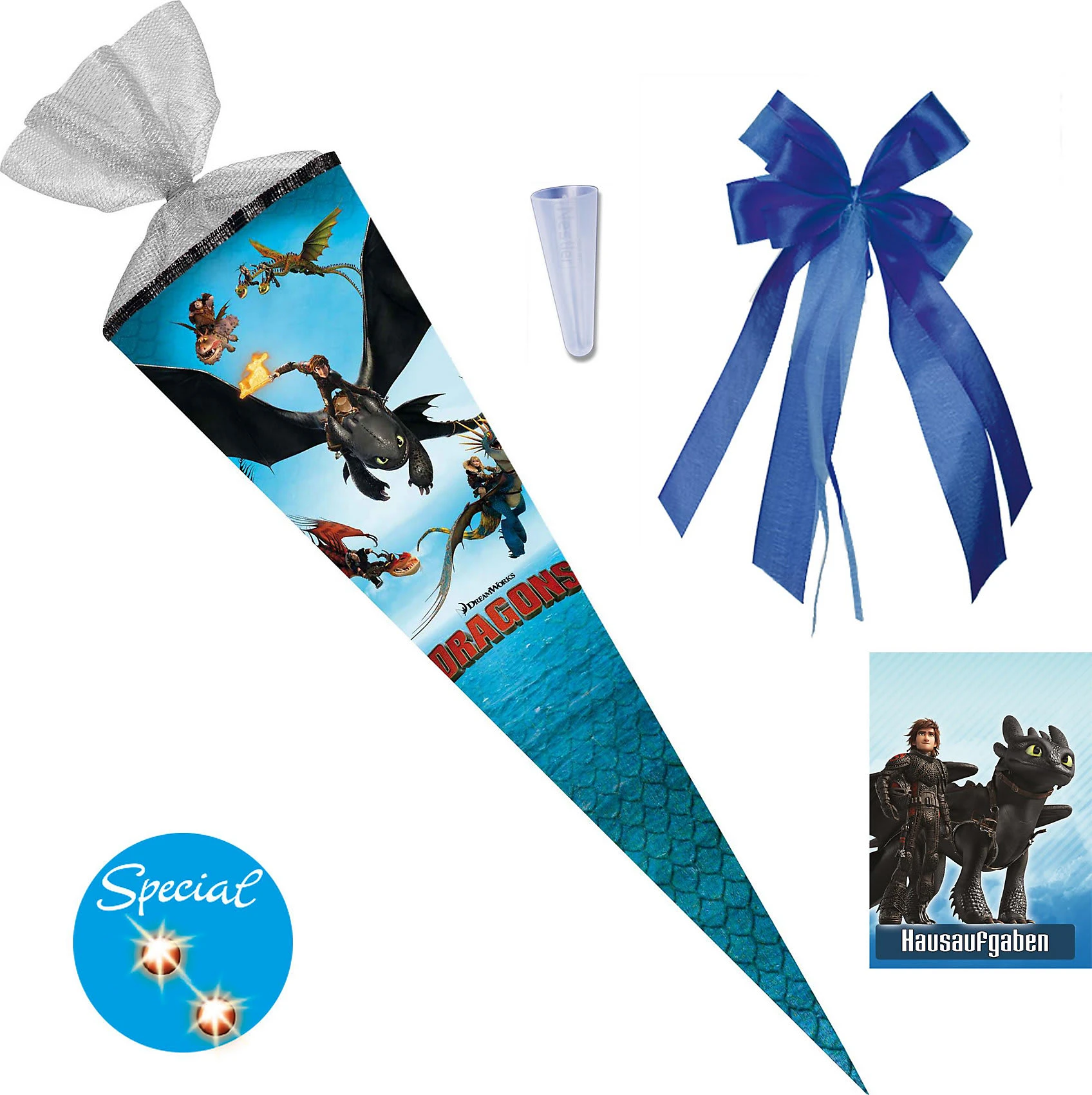 Nestler LED Schultüten-Set Dragons, 4-tlg., 70 Cm 2 Nestler LED Schultüten-Set Dragons, 4-tlg., 70 Cm – Bild 2