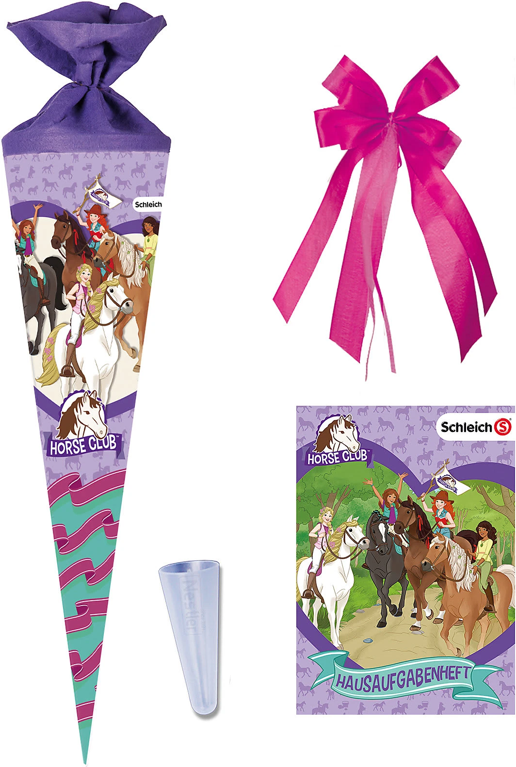 Nestler Schultüten-Set Schleich® Horse Club, 4-tlg., 70 Cm 1 Nestler Schultüten-Set Schleich® Horse Club, 4-tlg., 70 Cm