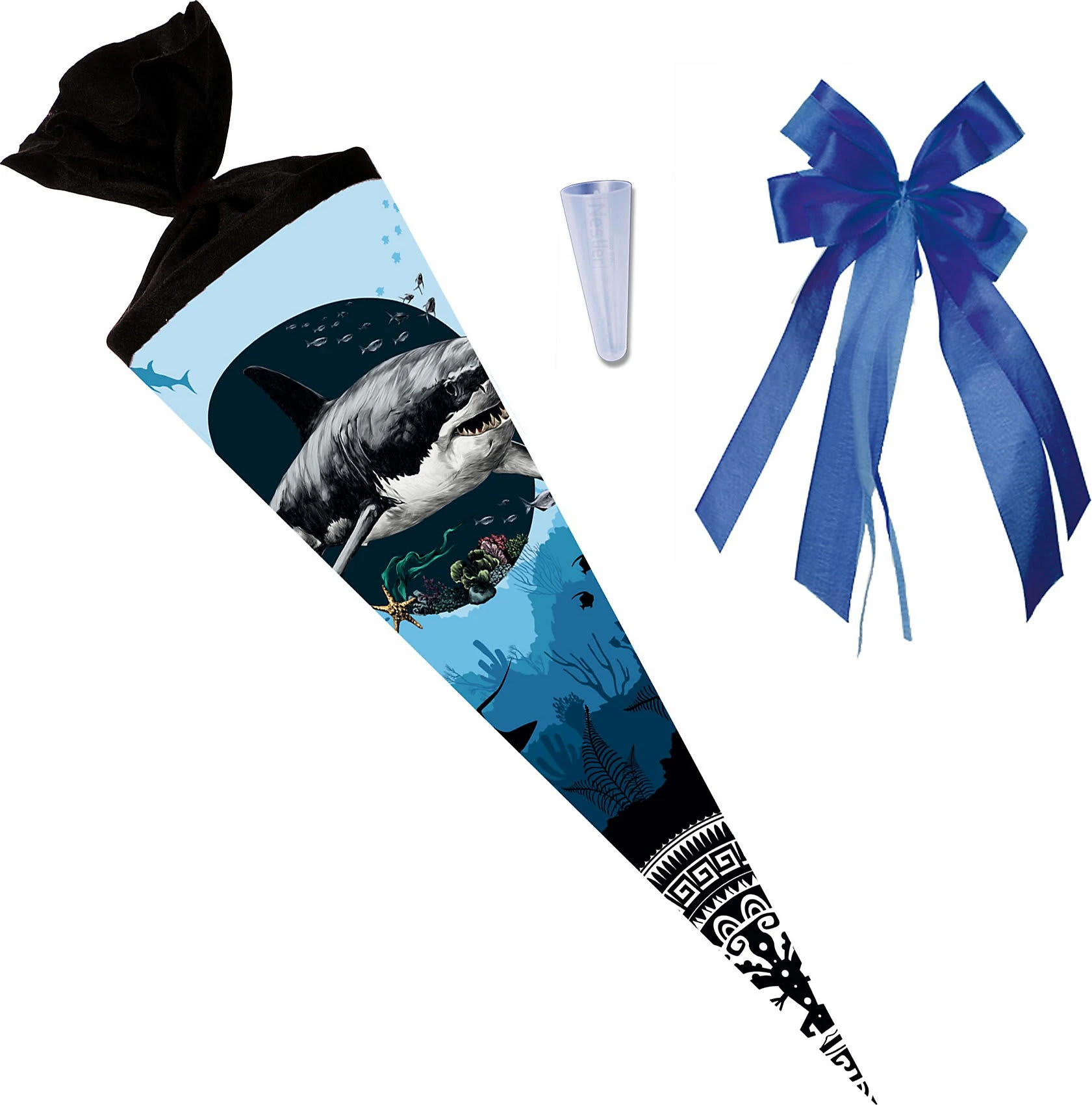 Nestler Schultüten-Set Shark Attack 3-tlg., 70 Cm 2 Nestler Schultüten-Set Shark Attack 3-tlg., 70 Cm – Bild 2