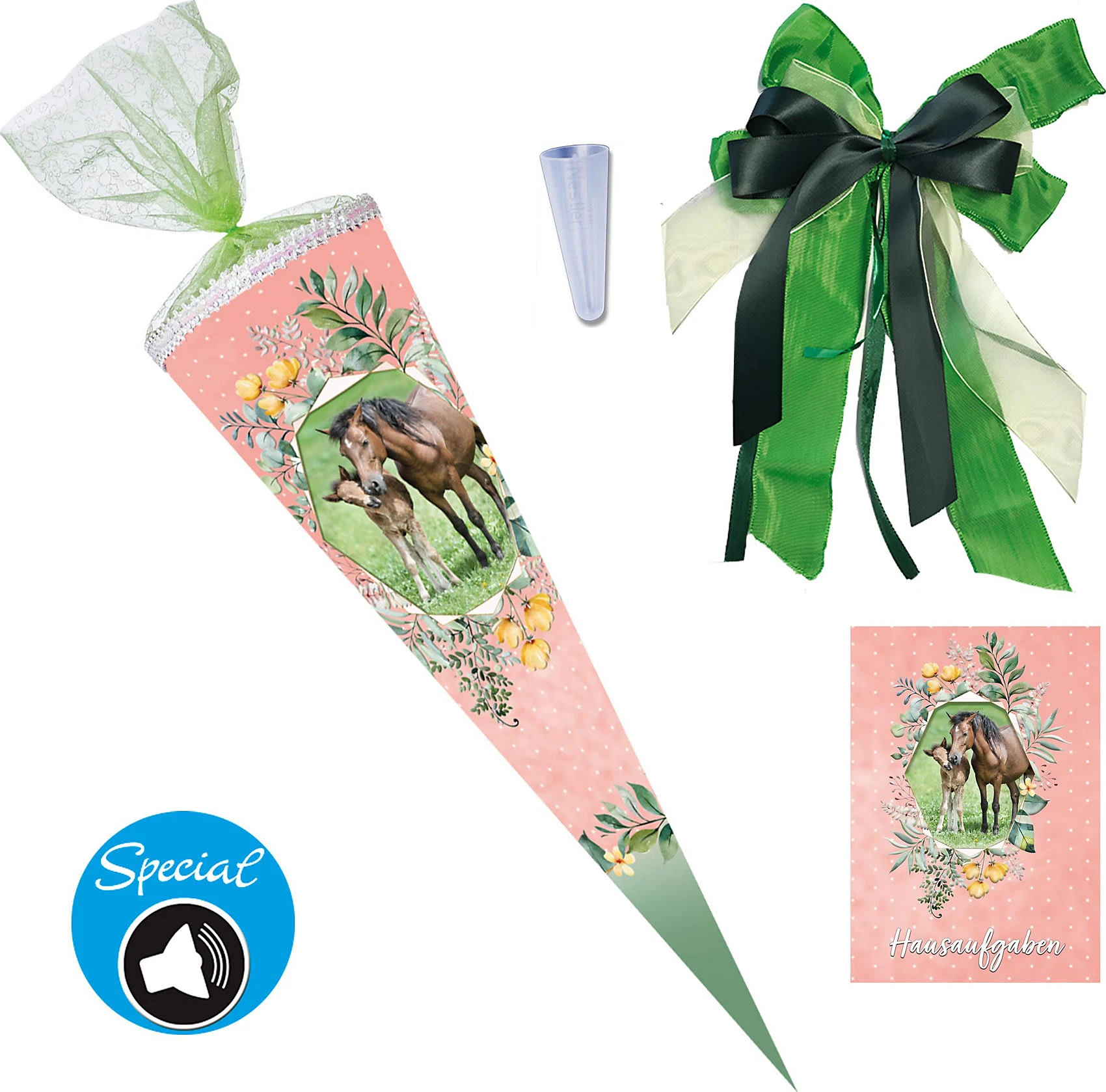Nestler Sound Schultüten-Set Pferdeliebe, 4-tlg., 70 Cm 2 Nestler Sound Schultüten-Set Pferdeliebe, 4-tlg., 70 Cm – Bild 2