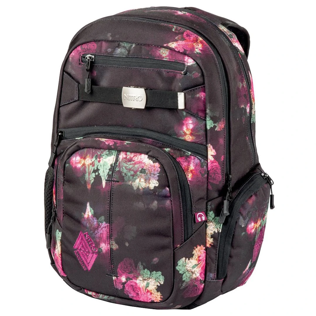 NITRO Hero - Laptoprucksack 17" 52 Cm In Black Rose 1 NITRO Hero - Laptoprucksack 17" 52 Cm In Black Rose