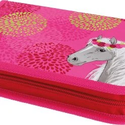 Pelikan Federmäppchen Bloomy Horse, Befüllt, 31-tlg.