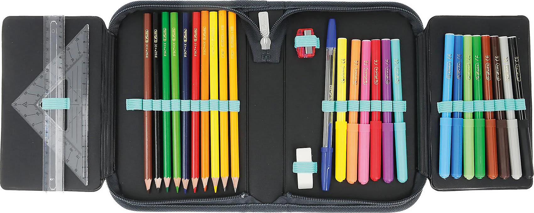 Pelikan Federmäppchen CamouCross, Befüllt, 31-tlg. 2 Pelikan Federmäppchen CamouCross, Befüllt, 31-tlg. – Bild 2