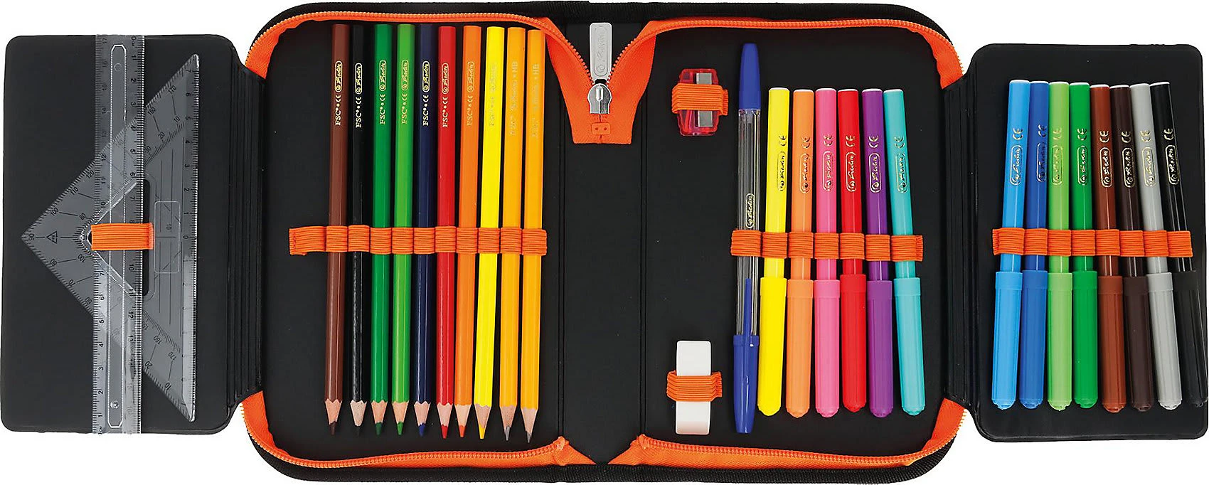 Pelikan Federmäppchen Mechanic, Befüllt, 31-tlg. 2 Pelikan Federmäppchen Mechanic, Befüllt, 31-tlg. – Bild 2