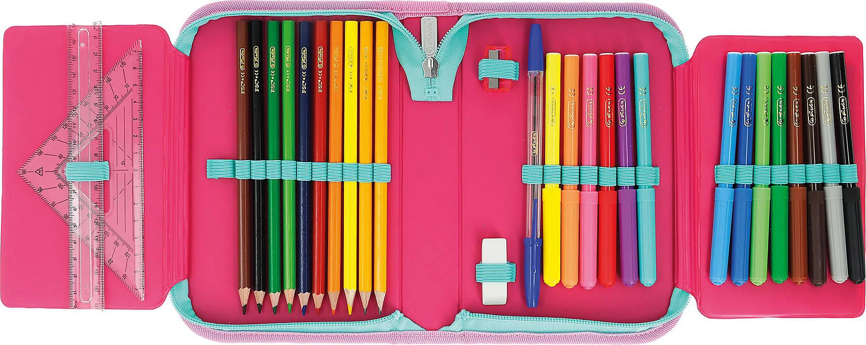 Pelikan Federmäppchen Mermaid, Befüllt, 31-tlg. 2 Pelikan Federmäppchen Mermaid, Befüllt, 31-tlg. – Bild 2