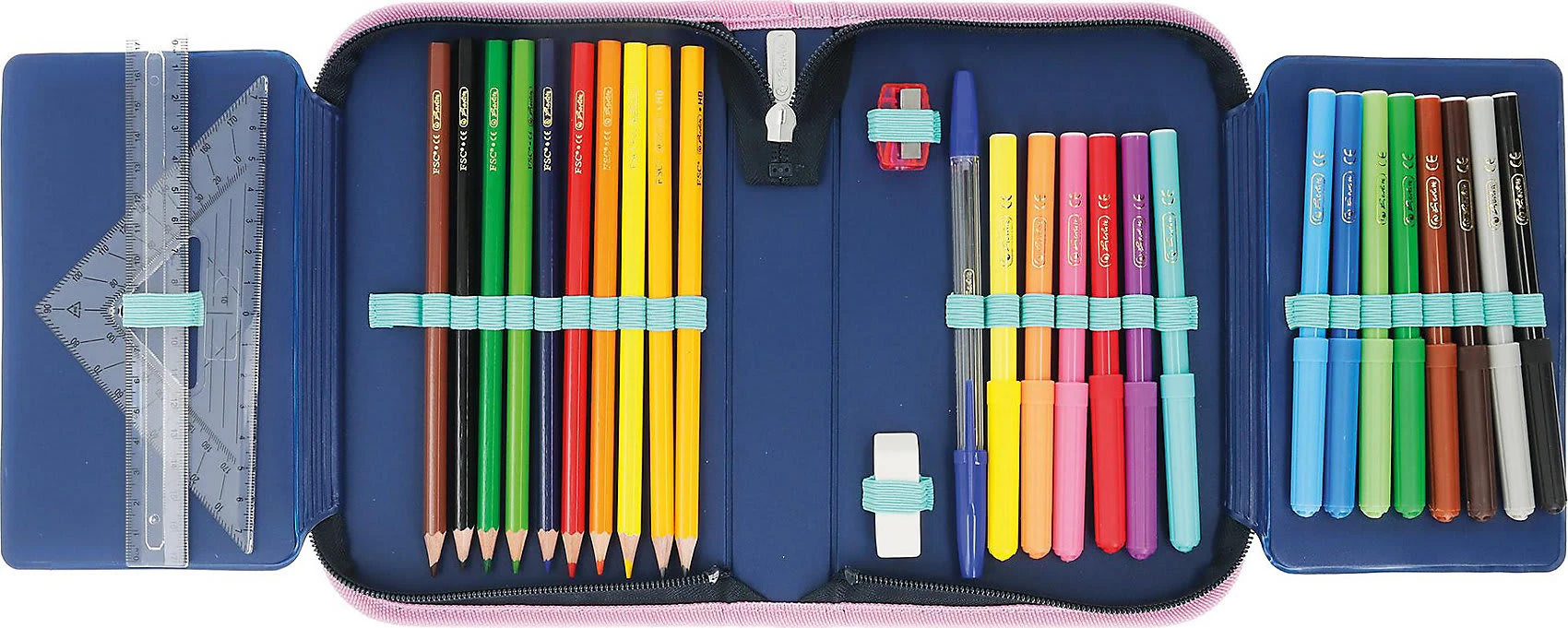 Pelikan Federmäppchen Unicorn, Befüllt, 31-tlg. 2 Pelikan Federmäppchen Unicorn, Befüllt, 31-tlg. – Bild 2