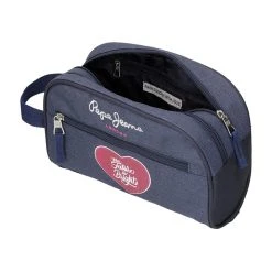 Pepe Jeans Kosmetiktasche In Blau - (B)26 X (H)16 X (T)12 Cm -Yeaz Geschäft pepe jeans kosmetiktasche in blau b 26 x h 16 x t 12 cm 3