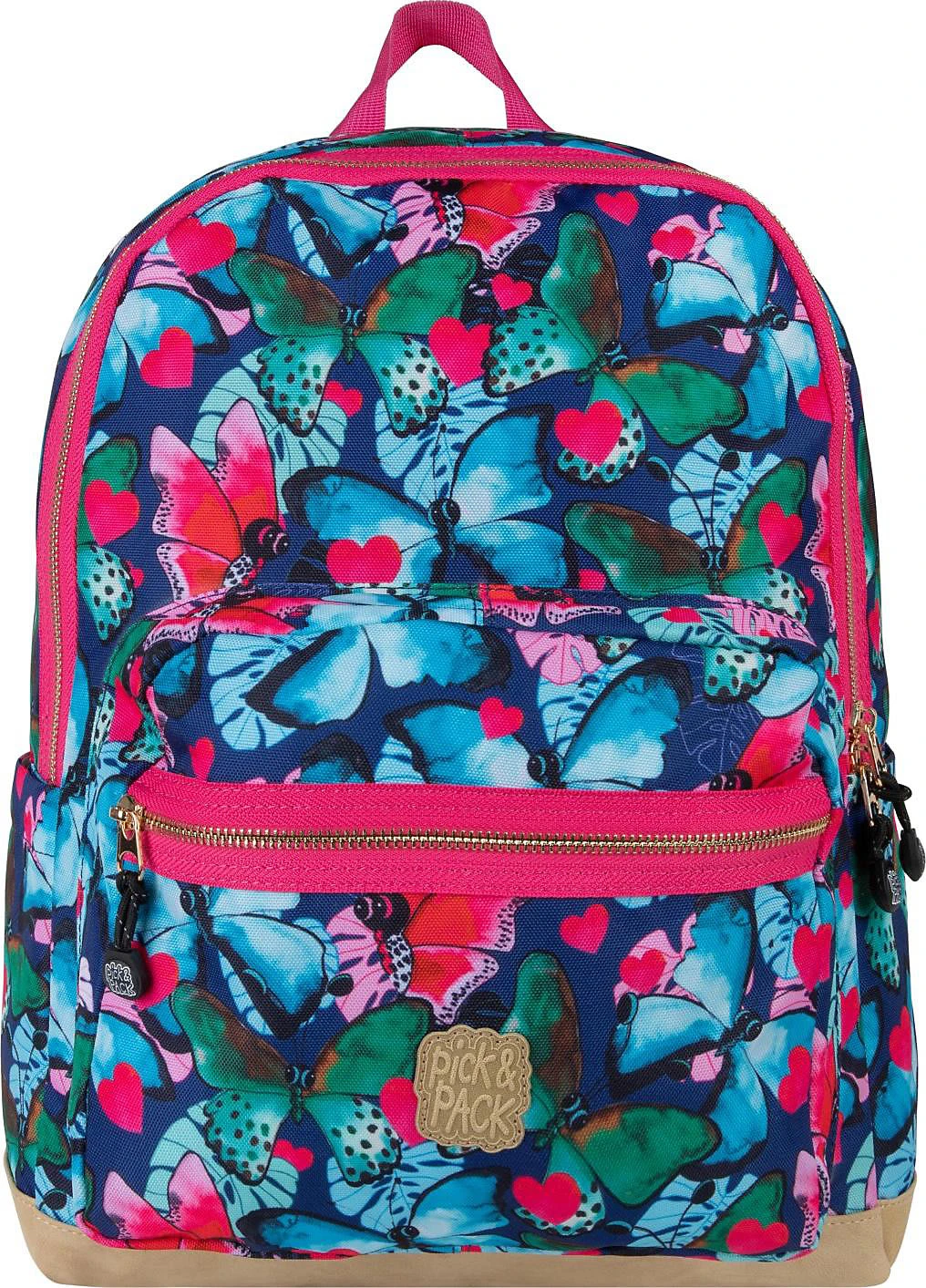 Pick & PACK Freizeitrucksack L Beautiful Butterfly, Navy 3 Pick & PACK Freizeitrucksack L Beautiful Butterfly, Navy – Bild 3