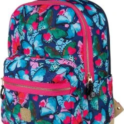 Pick & PACK Freizeitrucksack L Beautiful Butterfly, Navy