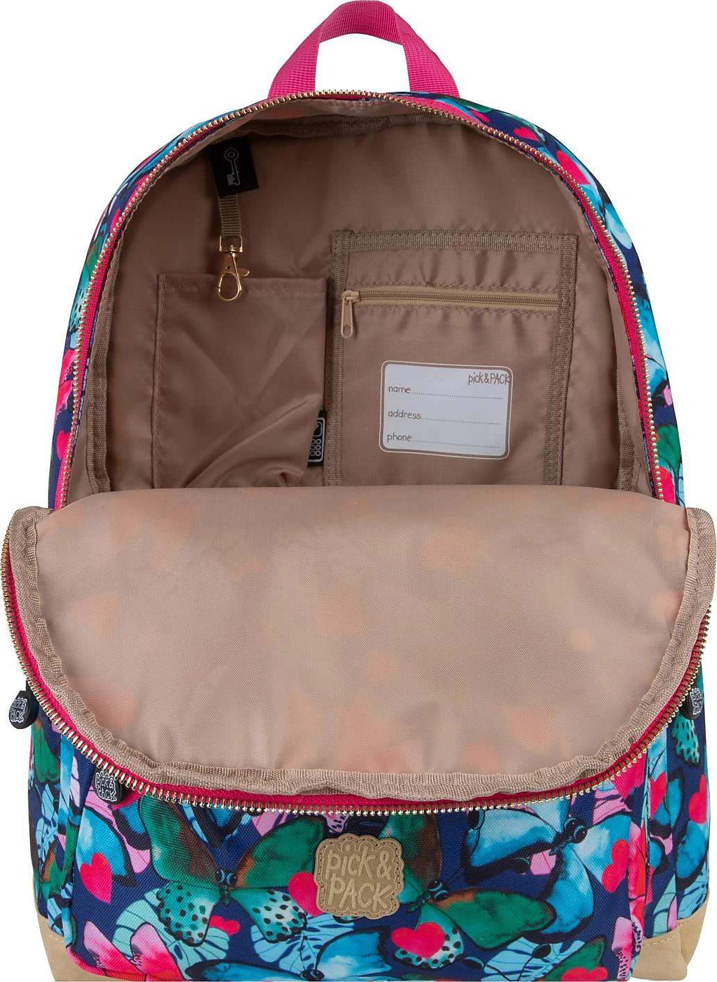 Pick & PACK Freizeitrucksack L Beautiful Butterfly, Navy 5 Pick & PACK Freizeitrucksack L Beautiful Butterfly, Navy – Bild 5