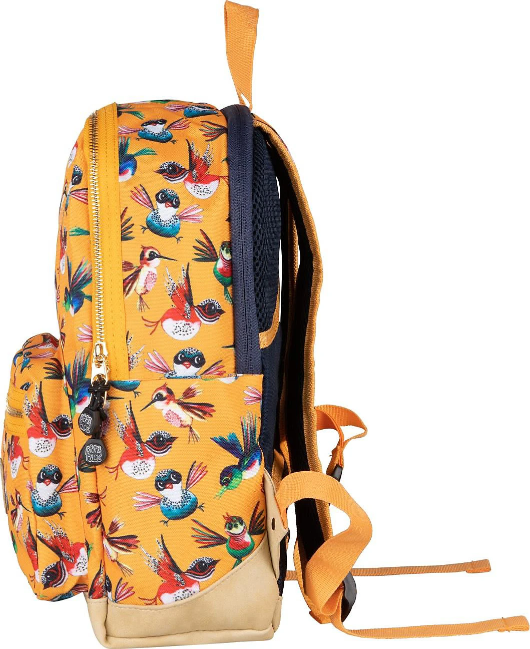 Pick & PACK Freizeitrucksack M Birds Citrus 3 Pick & PACK Freizeitrucksack M Birds Citrus – Bild 3