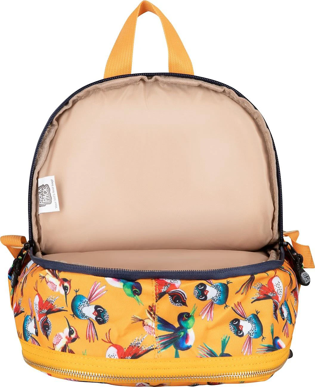 Pick & PACK Freizeitrucksack M Birds Citrus 6 Pick & PACK Freizeitrucksack M Birds Citrus – Bild 6