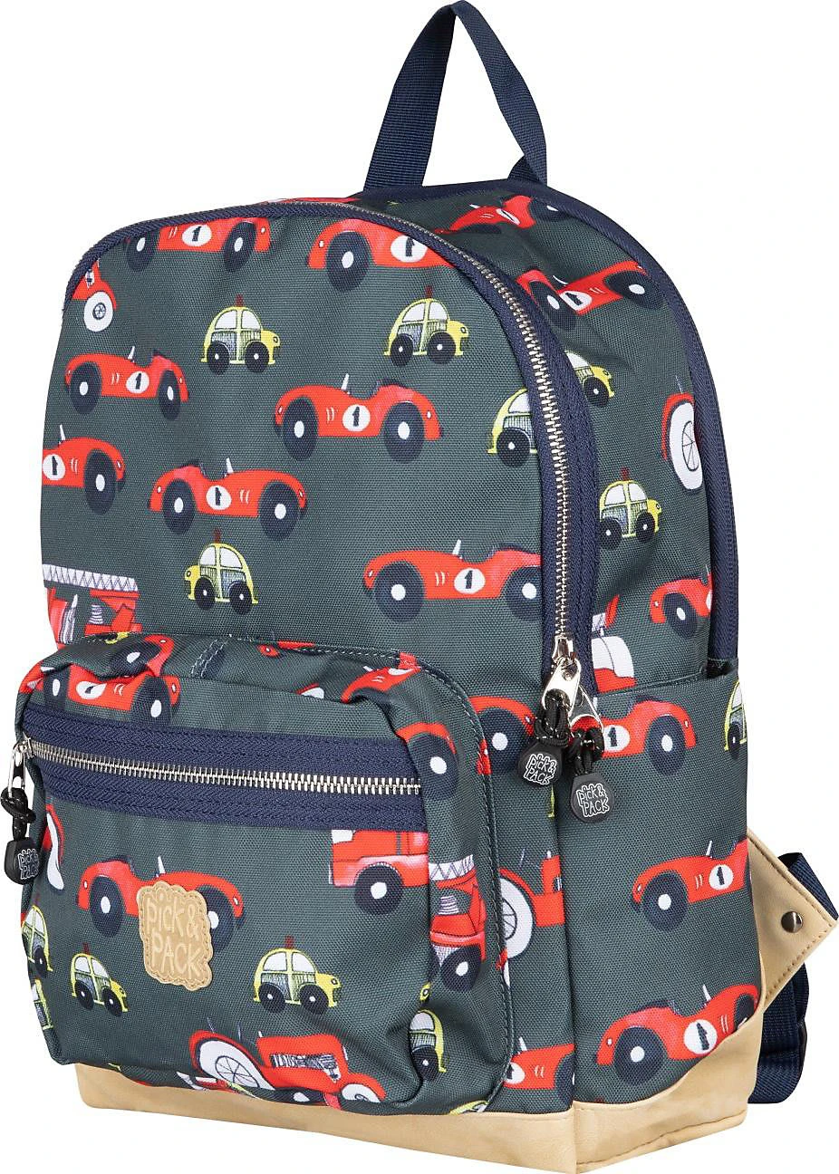 Pick & PACK Freizeitrucksack M Cars, Leaf Green 1 Pick & PACK Freizeitrucksack M Cars, Leaf Green