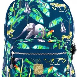 Pick & PACK Freizeitrucksack M Happy Jungle Navy