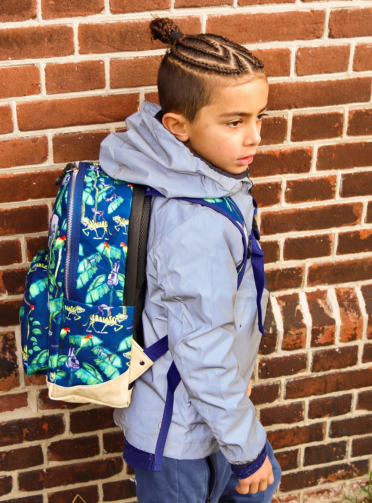 Pick & PACK Freizeitrucksack M Happy Jungle Navy 6 Pick & PACK Freizeitrucksack M Happy Jungle Navy – Bild 6