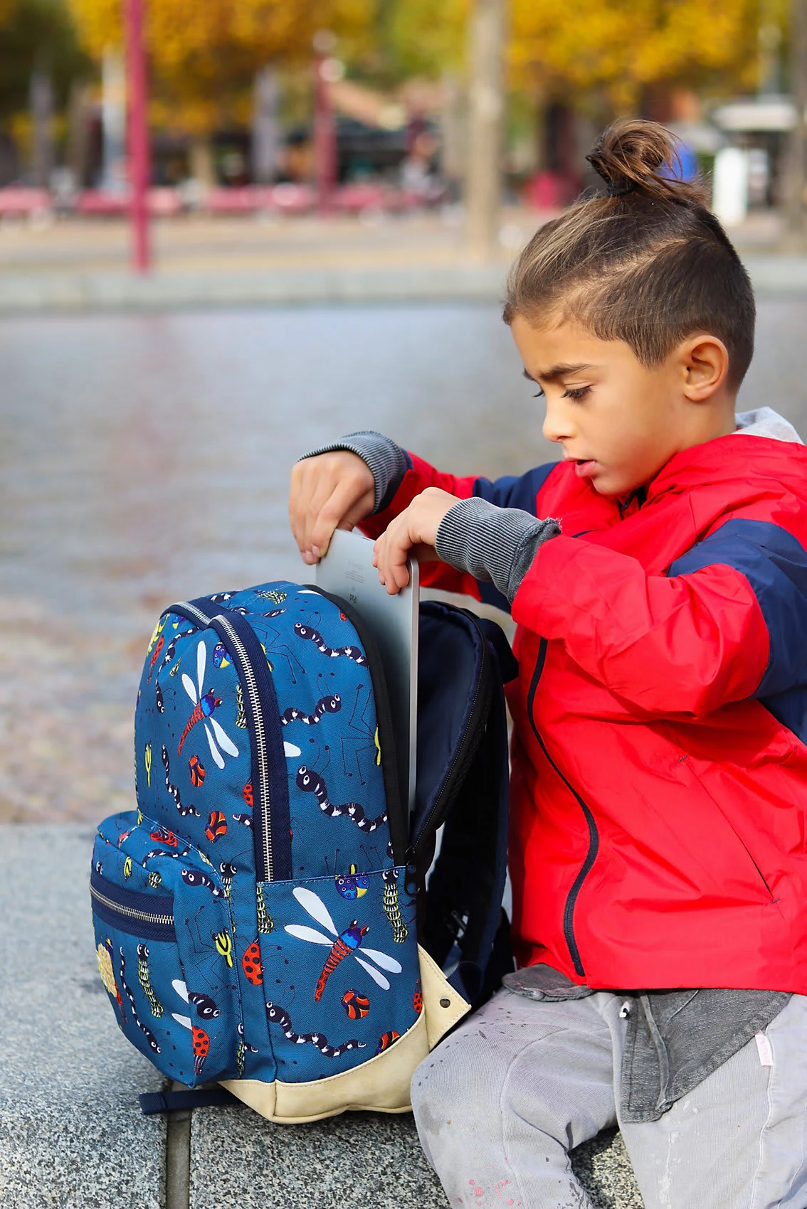 Pick & PACK Freizeitrucksack M Insect Petrol 7 Pick & PACK Freizeitrucksack M Insect Petrol – Bild 7