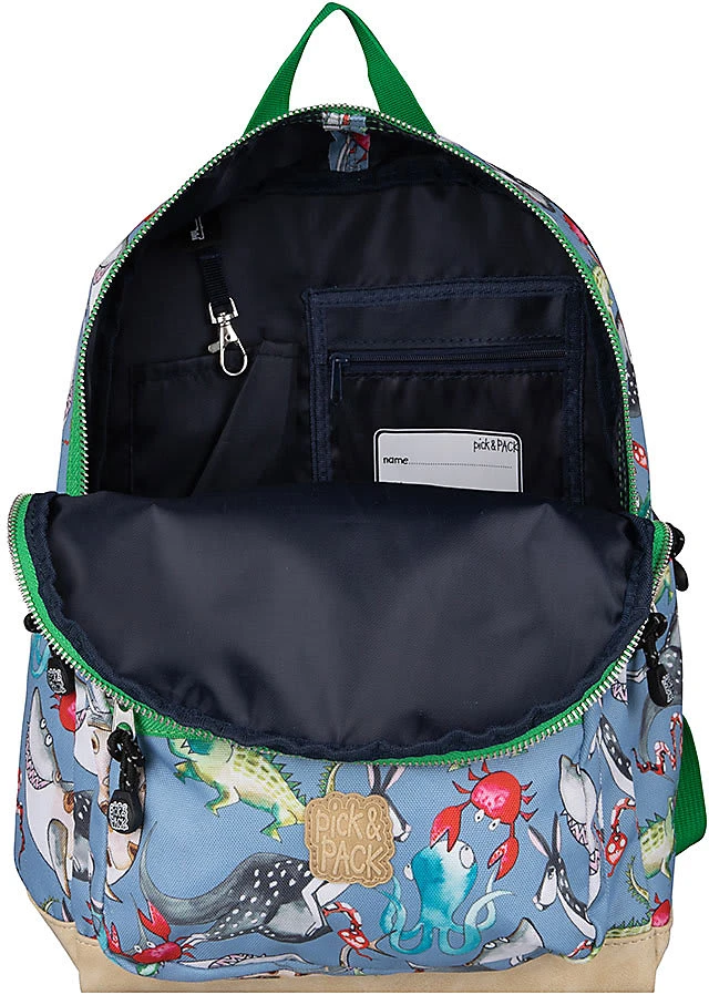 Pick & PACK Freizeitrucksack M Mix Animal Cloud Grey 5 Pick & PACK Freizeitrucksack M Mix Animal Cloud Grey – Bild 5