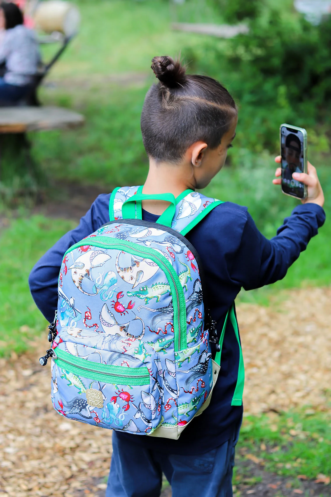 Pick & PACK Freizeitrucksack M Mix Animal Cloud Grey 6 Pick & PACK Freizeitrucksack M Mix Animal Cloud Grey – Bild 6
