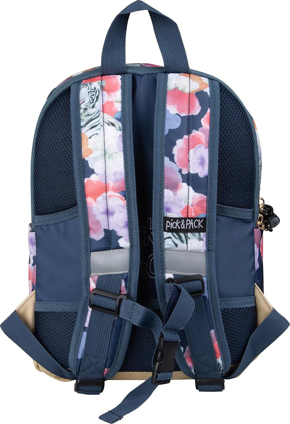 Pick & PACK Freizeitrucksack M Tiger Of Love, Denim 2 Pick & PACK Freizeitrucksack M Tiger Of Love, Denim – Bild 2