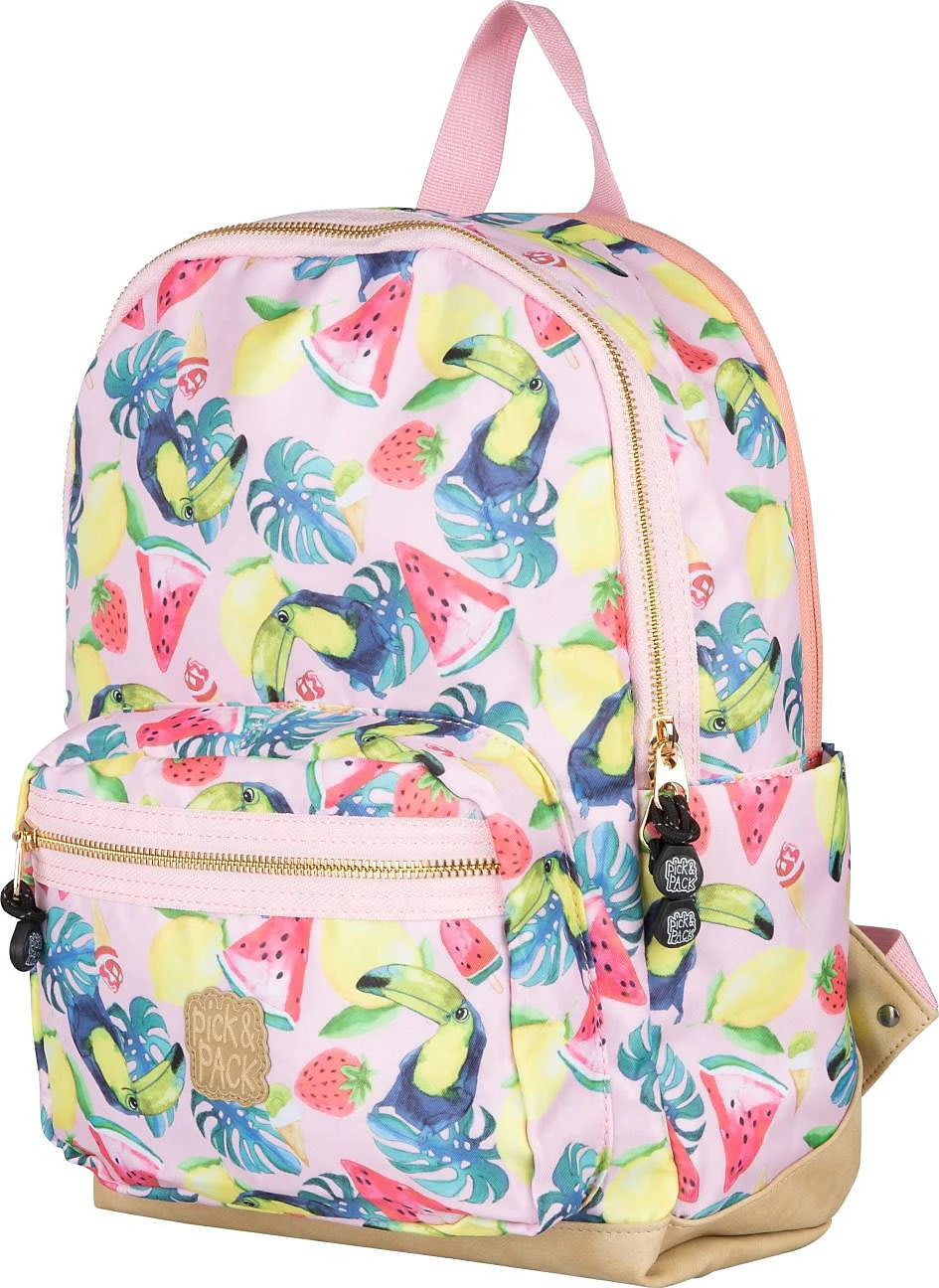 Pick & PACK Freizeitrucksack M Tropical Fruit, Soft Pink 1 Pick & PACK Freizeitrucksack M Tropical Fruit, Soft Pink