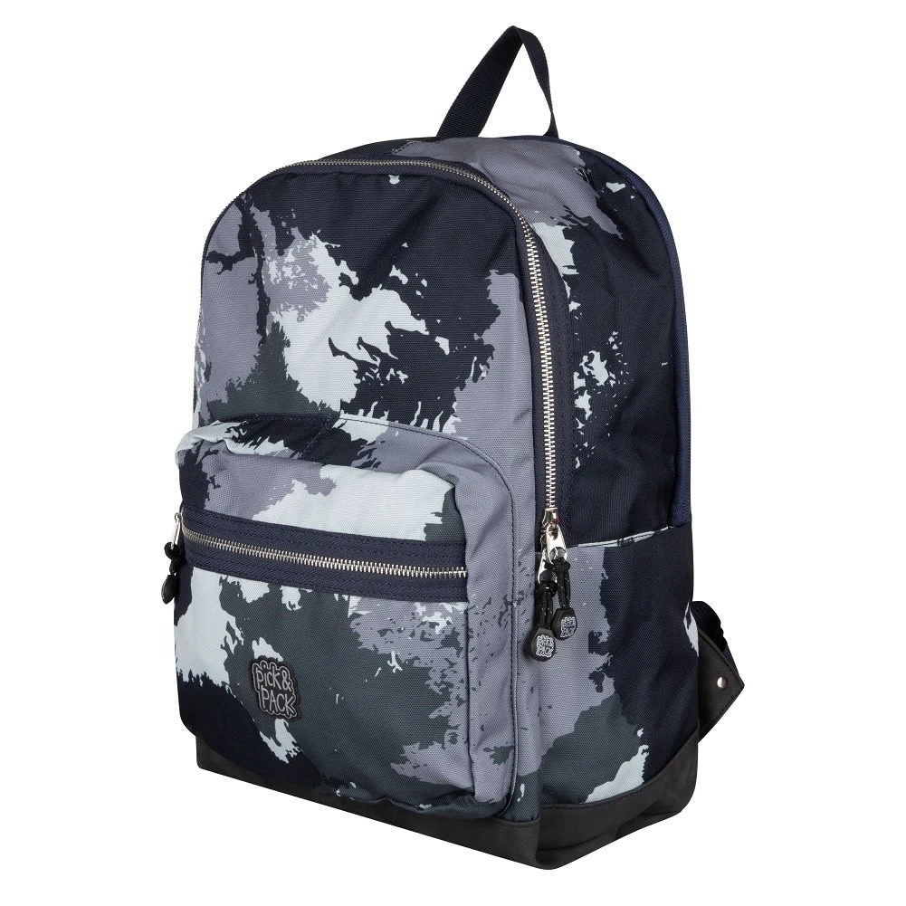 Pick & PACK Grundschul-Rucksack L Faded Camo In Grau 2 Pick & PACK Grundschul-Rucksack L Faded Camo In Grau – Bild 2
