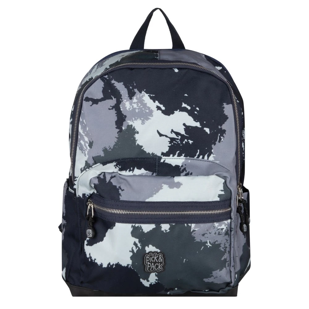 Pick & PACK Grundschul-Rucksack L Faded Camo In Grau 1 Pick & PACK Grundschul-Rucksack L Faded Camo In Grau