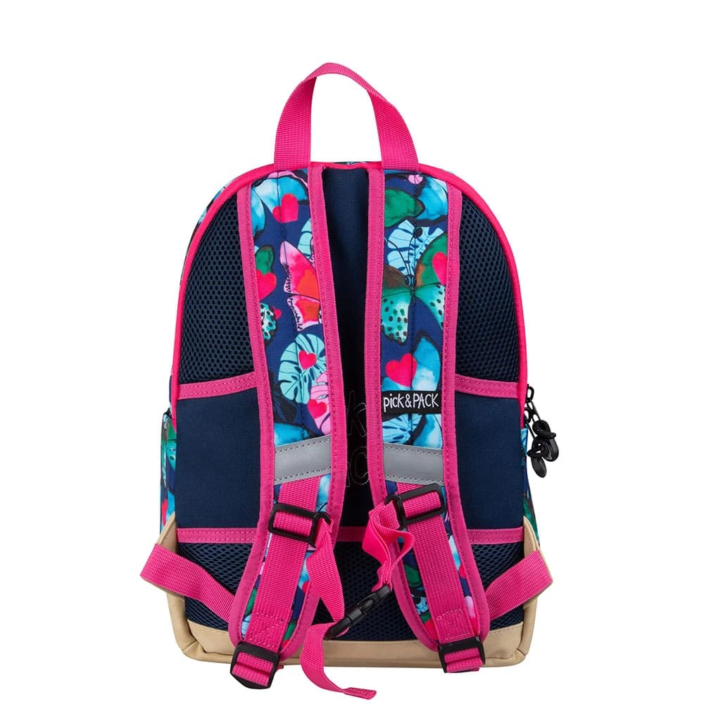 Pick & PACK Grundschul-Rucksack M Happy Jungel, Navy In Rosa/blau 4 Pick & PACK Grundschul-Rucksack M Happy Jungel, Navy In Rosa/blau – Bild 4
