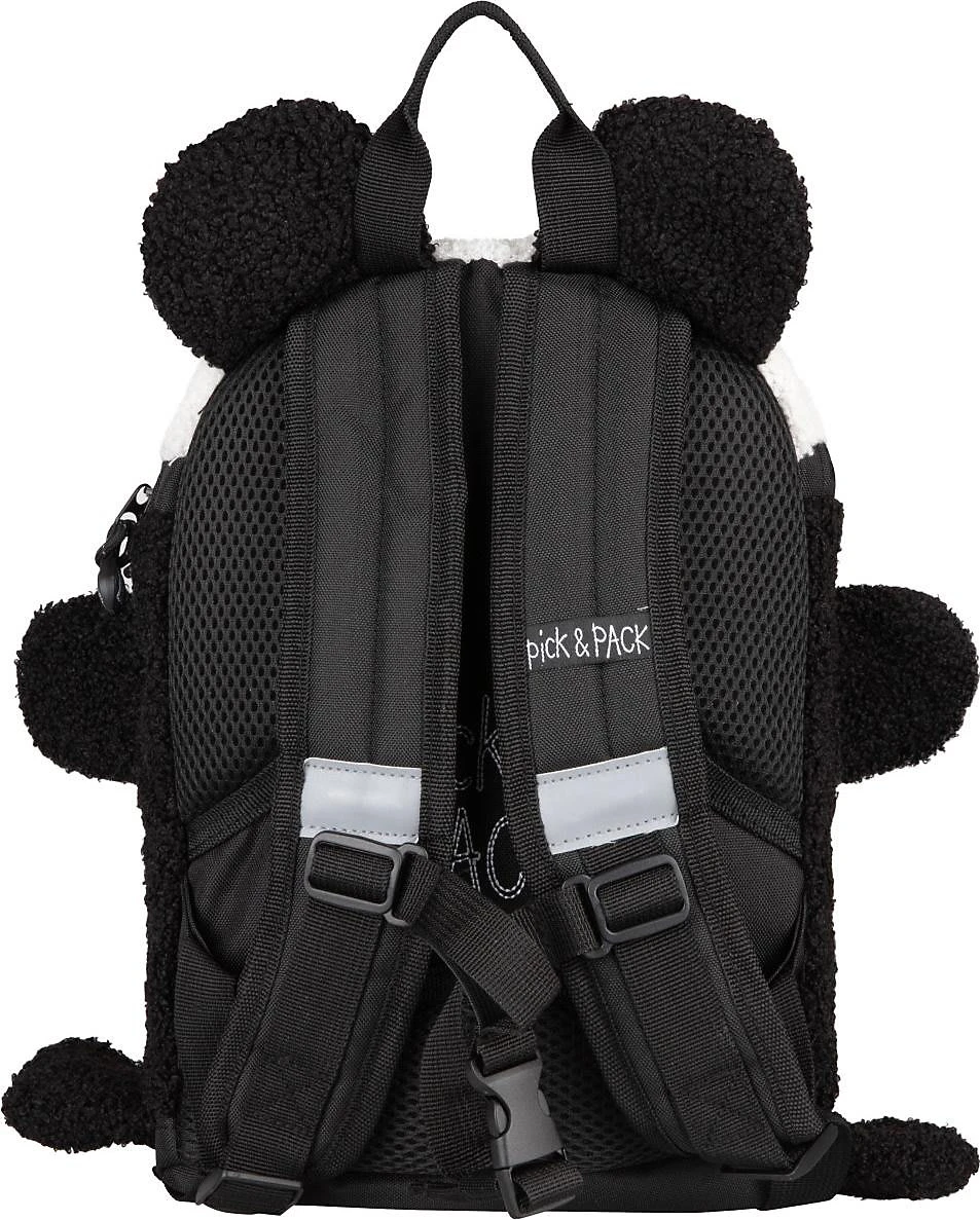 Pick & PACK Kindergartenrucksack S Teddy Panda Shape, Black 2 Pick & PACK Kindergartenrucksack S Teddy Panda Shape, Black – Bild 2