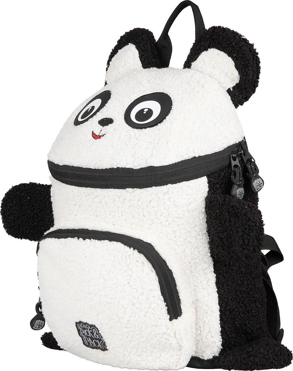 Pick & PACK Kindergartenrucksack S Teddy Panda Shape, Black 1 Pick & PACK Kindergartenrucksack S Teddy Panda Shape, Black