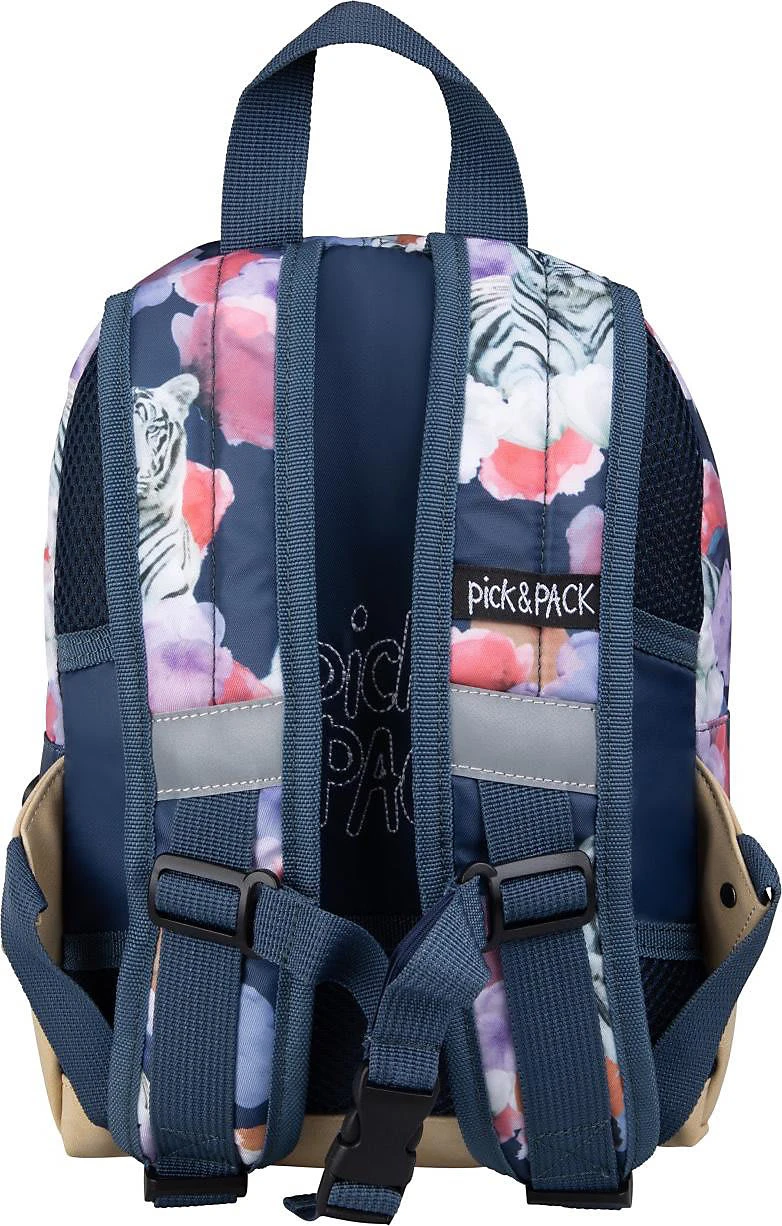 Pick & PACK Kindergartenrucksack S Tiger Of Love, Denim 2 Pick & PACK Kindergartenrucksack S Tiger Of Love, Denim – Bild 2