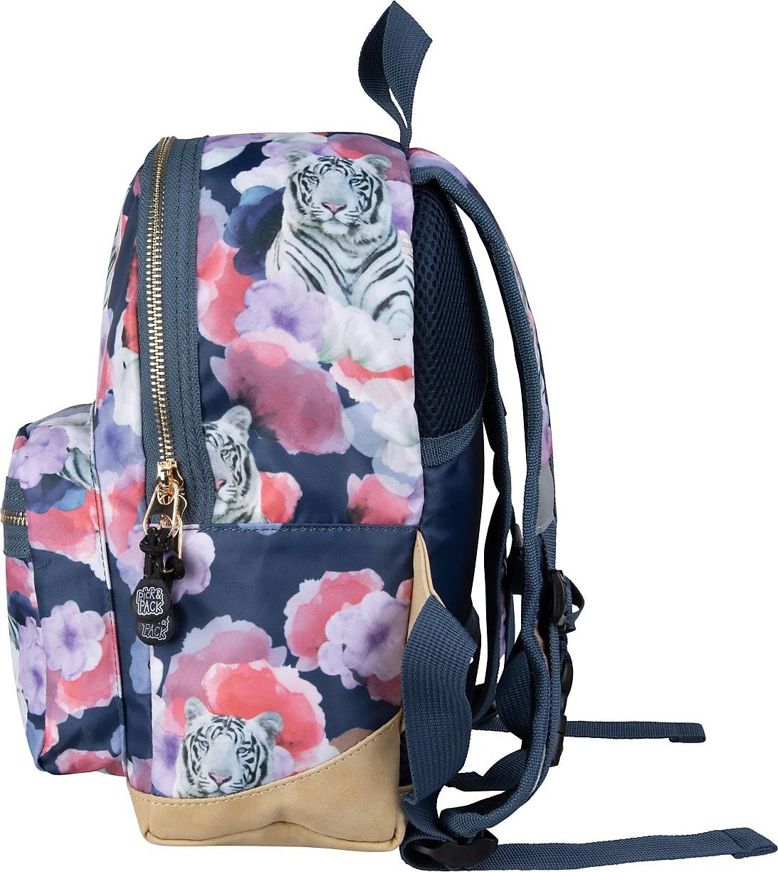 Pick & PACK Kindergartenrucksack S Tiger Of Love, Denim 4 Pick & PACK Kindergartenrucksack S Tiger Of Love, Denim – Bild 4