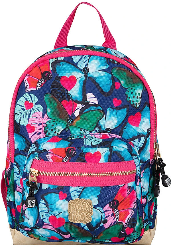 Pick & PACK Kinderrucksack S Beautiful Butterfly Navy 1 Pick & PACK Kinderrucksack S Beautiful Butterfly Navy