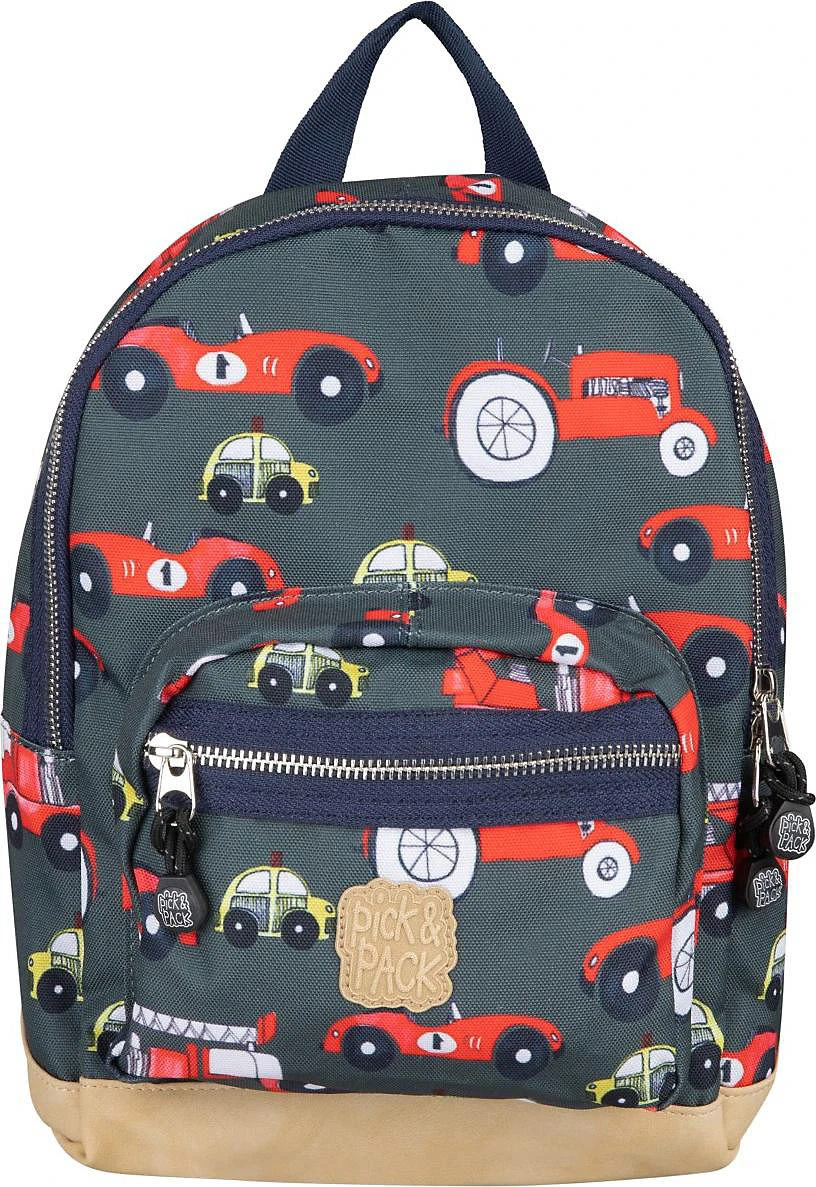 Pick & PACK Kinderrucksack S Cars Leaf Green 2 Pick & PACK Kinderrucksack S Cars Leaf Green – Bild 2