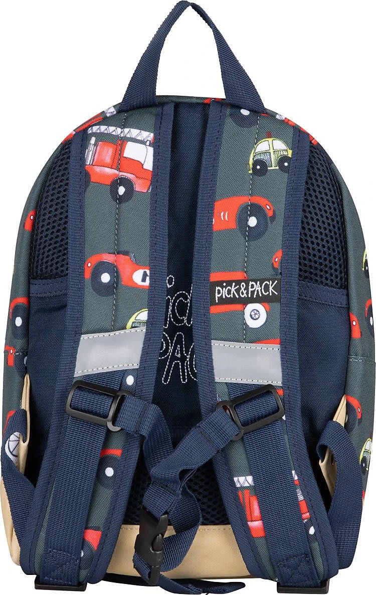 Pick & PACK Kinderrucksack S Cars Leaf Green 4 Pick & PACK Kinderrucksack S Cars Leaf Green – Bild 4