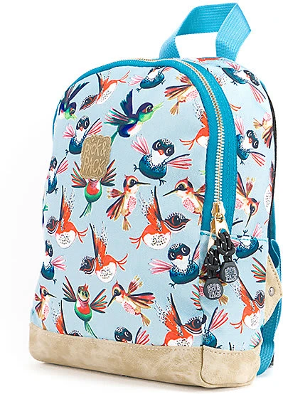 Pick & PACK Kinderrucksack XS Birds Dusty Blue 3 Pick & PACK Kinderrucksack XS Birds Dusty Blue – Bild 3