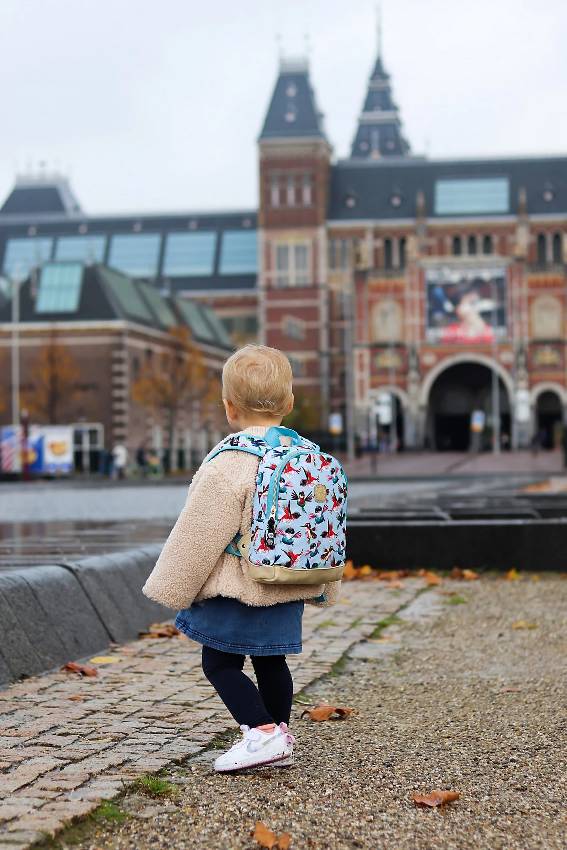 Pick & PACK Kinderrucksack XS Birds Dusty Blue 7 Pick & PACK Kinderrucksack XS Birds Dusty Blue – Bild 7
