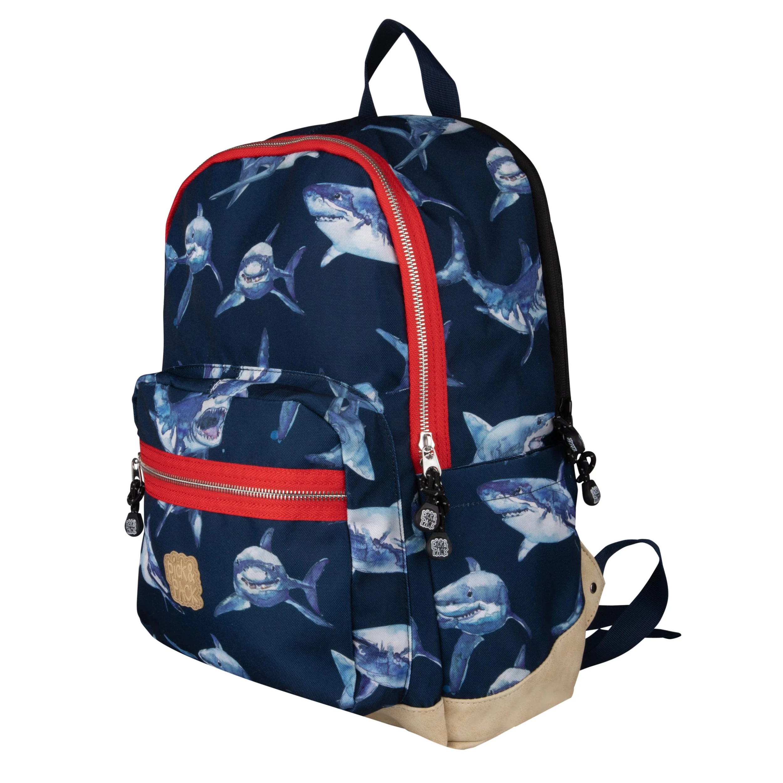 Pick & PACK Rucksack Shark In Blau-schwarz 2 Pick & PACK Rucksack Shark In Blau-schwarz – Bild 2